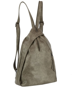 Fashion Convertible Backpack Sling Bag JNM-0111 CHARCOAL